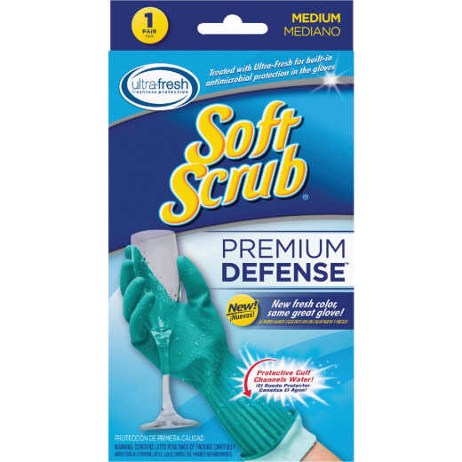 Soft Scrub Premium Defense Medium Latex Rubber Glove